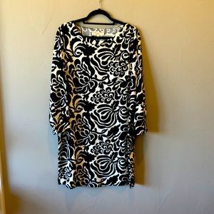 Loft Black & White Dress